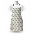 thumbnail image 3 of Gecko Apron, Cartoon Style Lizards with Spiral Tails and Tongues Colorful Dots Pattern House Pet, Unisex Kitchen Bib with Adjustable Neck for Cooking Gardening, Adult Size, Multicolor, by Ambesonne, 3 of 4
