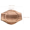 thumbnail image 4 of 4 Pcs Stone Pot Holder Wooden Tray Coasters Wear-resistant Tabletop Casserole Kitchen Supply Household Mat Accessory, 4 of 6