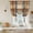 Blue, Brown, Beige, variant on Blue Brown Checked Balloon Curtains for Windows, Bedroom Curtains 54 Inch Length, Beige Buffalo Plaid Farmhouse Tie Up Curtains Panels Thermal Insulated Bathroom Curtains Window 42"x54"