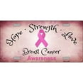 thumbnail image 3 of Breast Cancer Ribbon Metal License Plate, 3 of 3