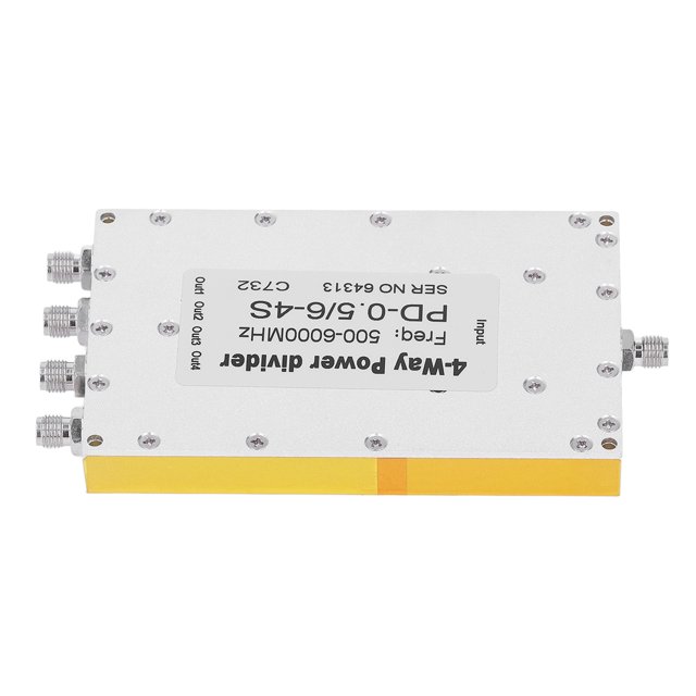 Divisor de potencia Microstrip SMA pequeña pérdida de inserción Divisor de potencia Microstrip SMA Estabilidad de alta ganancia de uso múltiple de 4 vías para CDMA LTE ANGGREK Otros