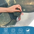 thumbnail image 3 of Yayeee Kitchen Curtains Tier Pair Light Filtering 27"x36" Rod Pocket Short Cafe Window Panel, Whale and Moon, 3 of 7