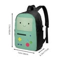 thumbnail image 3 of BMO Adventure Time Backpack School Bag Bookbag Satchel Laptop Daypack With USB Headphone Charging Port Unisex Travel Bag Rucksack, 3 of 8
