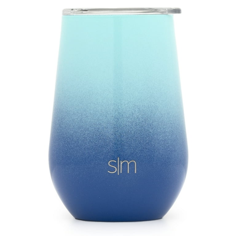 Simple Modern Spirit 12oz Wine Tumbler Glass with Lid - Vacuum Coffee Mug  Stemless Cup 18/8 Stainless Steel Shimmer: Kunzite 