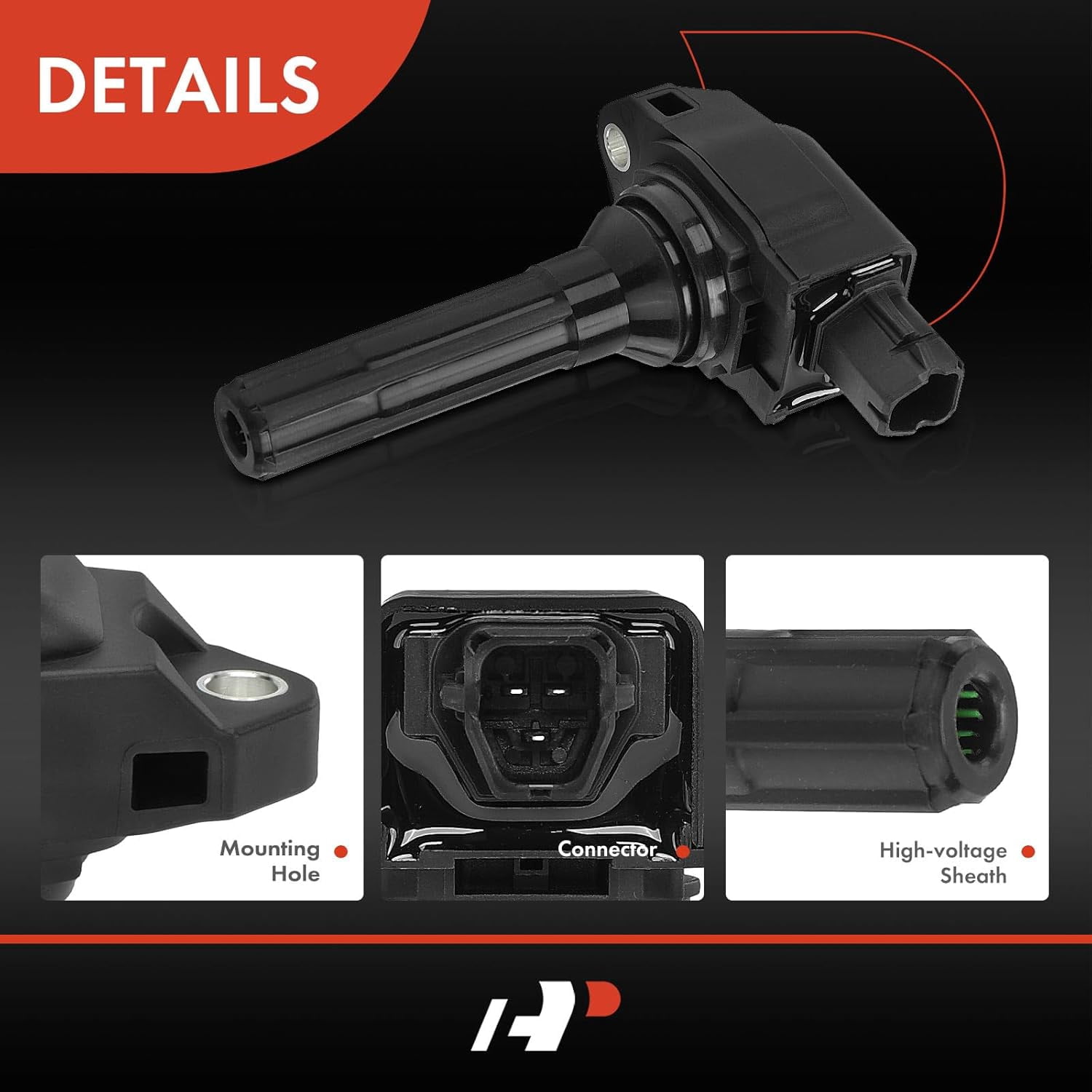 A-Premium Engine Ignition Coil Pack Compatible with Subaru Outback 2020-2024, Legacy 2020-2024, Ascent 2019-2023, 2.4L, Replace# 22433AA82A, 4-PC Set