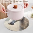 thumbnail image 5 of Horse by White Trivet Mats Woven Pot Holders 3Pcs Non-Slip Heat Resistant for Hot Pots Pans Pats, 5 of 6