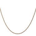 thumbnail image 2 of 14K Rose Gold Rope Chain Necklace 18 inch 1 mm Diamond-cut Man Made with Lobster Clasp, 2 of 4