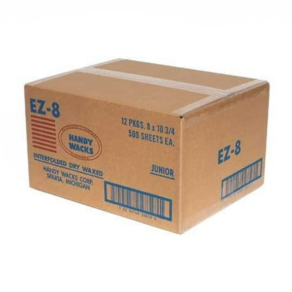 8X10.75 Interfolded Deli Dry Wax Tissue, 500 per pack - 12 packs per case