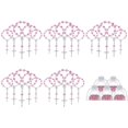 thumbnail image 1 of 30 piezas de rosario de bautismo, mini rosario, recuerdos de bautismo, rosarios de dedo para bautismo, cuentas en forma de rosa con 30 bolsitas de organza., 1 of 5