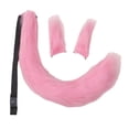 thumbnail image 3 of Ensemble 3 Pcs Oreilles et Queue en Peluche Ajustables pour Robe de Carnaval Halloween Femme, 3 of 10