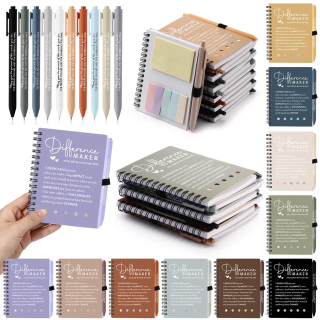 Set de cuadernos y bolígrafos Jetec 25 que muestra el aprecio de los empleados