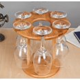 thumbnail image 3 of Soporte creativo para copas de vino al revés de bambú sólido (soporte para copas de vino de bambú Nan con 6 orificios) Sailing Electrónica, 3 of 5