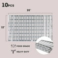 thumbnail image 3 of Disposable Aluminum Grill Liners & Grill Toppers | Heavy-Duty, Tear & Heat Resistant BBQ Sheets | Perfect for Public Park Grills, Outdoor BBQ, Camping & Tailgating | 12 x 20 Size, 10-Pack, 3 of 4