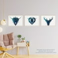 thumbnail image 3 of Pack of 3 Ink Splat Thistle Heart Flower Hairy Coo Cow and Stag Celestial Space Scottish Painting Unframed Wall Art Living Room Prints Set, 3 of 5
