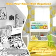 thumbnail image 6 of BLACK JAGUAR Kids Wooden Bookshelf Bookcase Display Rack Toy Storage Cabinet Organizer Holder for Kids Room&Nursery, 6 of 8