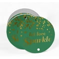 thumbnail image 2 of Inkdotpot Pack Of 50 Let Love Sparkle Wedding Favor Paper Tags Craft Real Gold Foil Hang Tags, 2 of 7