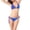 Blue, variant on Women's Swimsuit Two Piece Bikini Set Retro High Cut Sleeveless Push Up Padded Beachwear Vacation Pool Party Tankini, Blue L