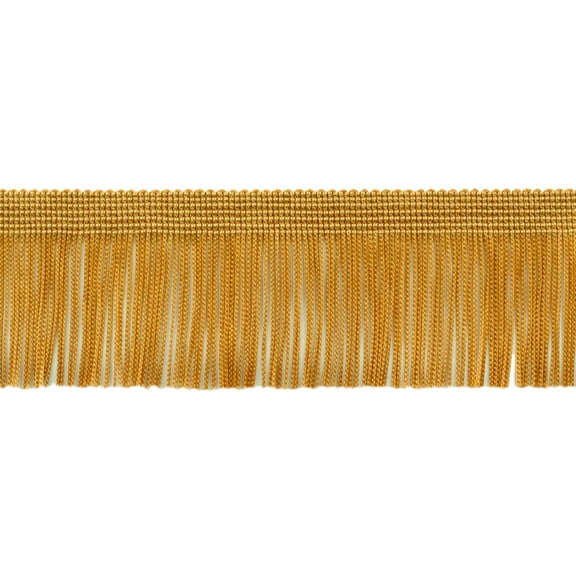 2" (5cm) Chainette Fringe Trim # CF02,, Antique Gold #C4 (Dark Yellow Gold) 5 Yards (15 ft/4.5m)
