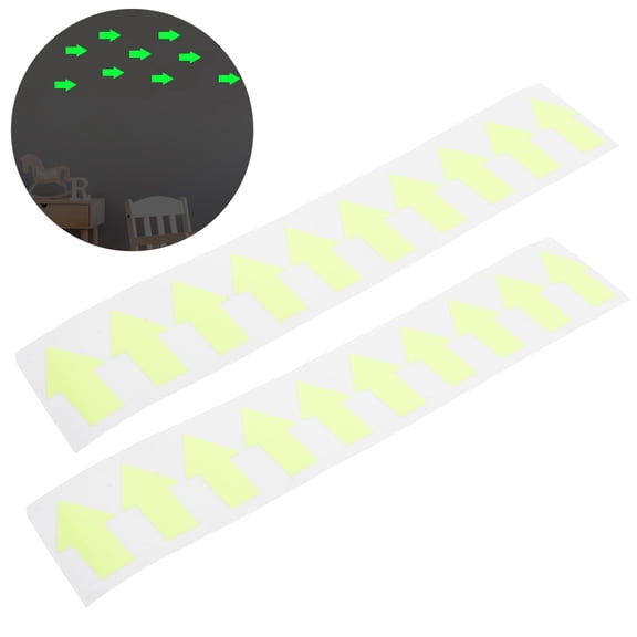 HOOWIFFY 50 Pieces Light Yellow Glow in the Dark Tape, Easy to Install Tape for Home, Party, and Safety Decoration