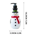 thumbnail image 5 of Christmas Soap Dispenser Set Holiday Theme Hand Soap Bottle Snowman Santa Shape Refillable for Bathroom Kitchen(A), 5 of 6