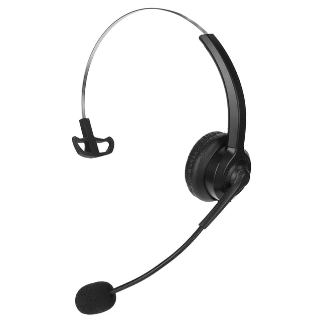 Telephone Headset With Microphone, Anti Acoustic Shock Rotatable Earcaps Business Headset For Office For Outdoor For Home