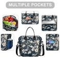 thumbnail image 2 of Pioneer Flower Floral Print Pattern Womens Lunch Box for Work,Insulated Large Lunch Bag for Tween and Teen,Loncheras Para Mujer,Leakproof Adult Lunch Bag for Work,Beach,Travel,Picnic,Camping, 2 of 7