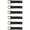 ergodyne-1PK Squids 3700 Web Tool Tether Attachment - D-Ring Tool Tails - 2lbs (6-Pack) - 0.3" Width X 9.5" Heigh