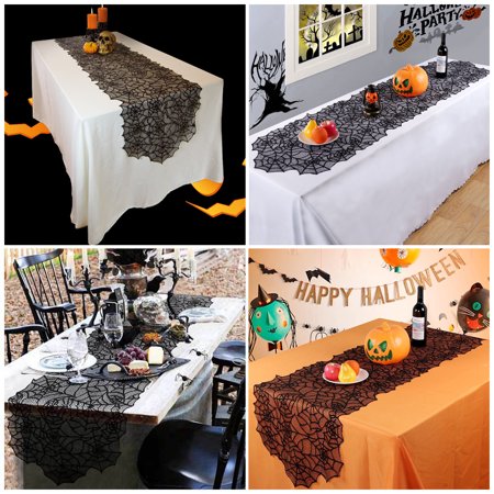 Halloween Tablecloth Lace Spider Web Fireplace Table Cover Prop Home Party Decor | Walmart Canada