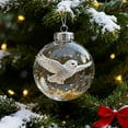 thumbnail image 2 of Nature's Birds Crystal Ornament Set, Hummingbird Christmas Ornament, Cardinal Ornaments for Xmas Tree Memorial Gifts, Clear Plastic Christmas Balls for Room Decor, Holiday Ornaments, 2.8", 2 of 6