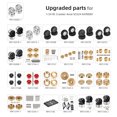 thumbnail image 3 of AUSTAR 4PCS 30*15mm Aluminum Alloy Wheel Rim for 1/24 RC Off-road Car Compatible with Axial, 3 of 8