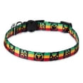 thumbnail image 2 of Vibrant Life, Rasta Breakaway Fashion Cat Collar, Multicolored, One Size Fits Most, 2 of 5