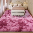 thumbnail image 6 of ZENELESS Large Fluffy Rugs for Living Room,9x12ft Rectangular Shag Rug Carpets for Living Room Bedroom Nursery Tie-dye&Red, 6 of 7