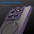 thumbnail image 4 of Feishell Designed for Motorola Edge (2025) Magnetic Case,[Compatible with MagSafe] [Military Grade Drop Protection] Slim Translucent Matte Shockproof with Anti-Fingerprint Phone Case,Purple, 4 of 7