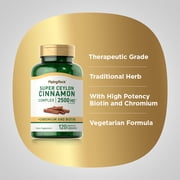Super Cinnamon Biotin Chromium Complex Capsules 2500 mg | 120 Capsules | by Piping Rock