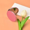 thumbnail image 2 of Mini Compact Mirror Pink Small Mirror for Purse Pocket Mirror for Women Girls Compact 1x/2x Magnifying Mirror with PU Leather Mirrors for Women Girls Portable Hand Mirror Pink, 2 of 6