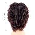 thumbnail image 2 of Perruque Courte pour Femmes et Hommes, Perruque Afro Bouclée Synthétique (Noir à Marron), 2 of 7