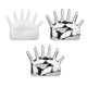 thumbnail image 1 of 3 Piezas de Cerámica con Seis Dedos, Soporte para Anillos de Joyería, Ahorro de Espacio mayimx Titular de la exhibición de la joyería, 1 of 9