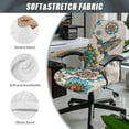 thumbnail image 6 of Xoenoiee Boho Mandala Hummingbird Print Computer Office Chair Cover Stretchable Cloth Polyester Universal Desk Task Chair Chair Covers Stretch Rotating Chair Slipcover, L, 6 of 7