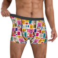 thumbnail image 2 of Kdxio Men's Boxer Briefs with Cute Doodles Print - Comfortable and Breathable Underwear for Everyday Wear, 2 of 7
