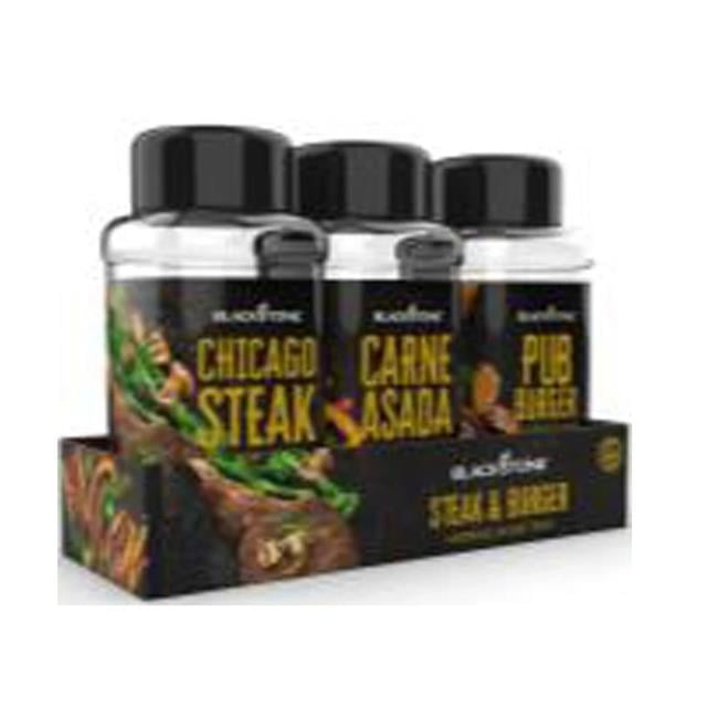 North Atlantic Imports 8060767 Blackstone Bottle, Black & Clear Pack