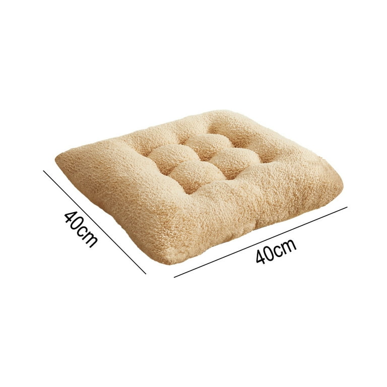 Floor Pillow Large Floor Cushions Square Floor Cushion Seating for Adults Kids Tufted Thick Meditation Cushion for Yoga Living Room Tatami Fireplace Outdoor Floor Khaki Walmart