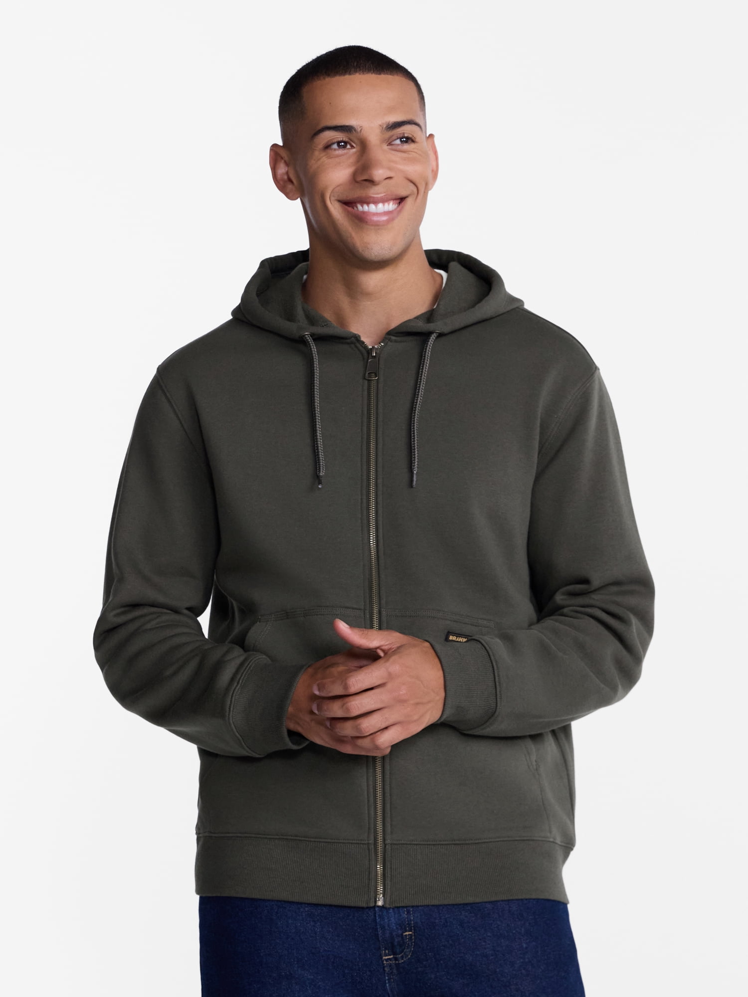 Brahma Men's Full Zip Workwear Hoodie, Sizes S-3XL