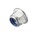 thumbnail image 4 of Uxcell M8 Nylon Insert Hex Lock Nuts with Flange, 304 Stainless Steel, Plain Finish, 5 Pack, 4 of 5
