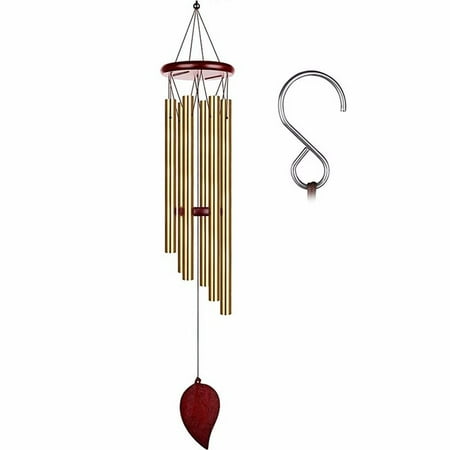 

Leke Gold Money Tree 6 Tubes Wind Chimes Bell Good Luck Decorations Home Bell Pendant Represents Happiness and Health