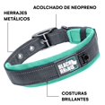 thumbnail image 2 of Collar para Perros Black Rhino, Neopreno Acolchado, Costuras reflectantes, Ajustable, XL (Azul/Gris) azul acero L, 2 of 7