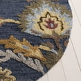 thumbnail image 4 of Safavieh Blossom Lennon Floral Wool Area Rug, Navy/Multi, 9' x 12' Oval, 4 of 13