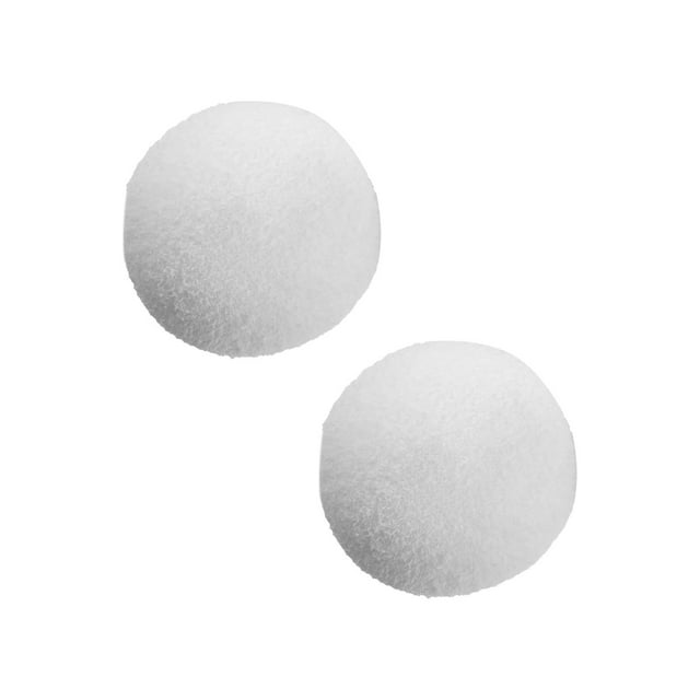 S SERENABLE Absorbeur de Résidus de Piscine 3 Pouces Lavable Blanc Baignoire Réutilisable Balle Absorbante d'Huile 2x