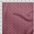 thumbnail image 4 of oneOone Georgette Viscose Magenta Fabric Feathers Quilting Supplies Print Sewing Fabric By The Yard 42 Inch Wide, 4 of 5