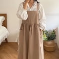 thumbnail image 5 of Cotton Linen Waterproof High Waist Ladies Apron, 5 of 13
