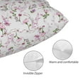 thumbnail image 5 of Cauagu Orchids Flowers Print Pillow Covers with Envelope Closure,1PC Pillow Cases Decorative Pillow Case for Bed & Couch, Pillows Not Included-20"x30", 5 of 6